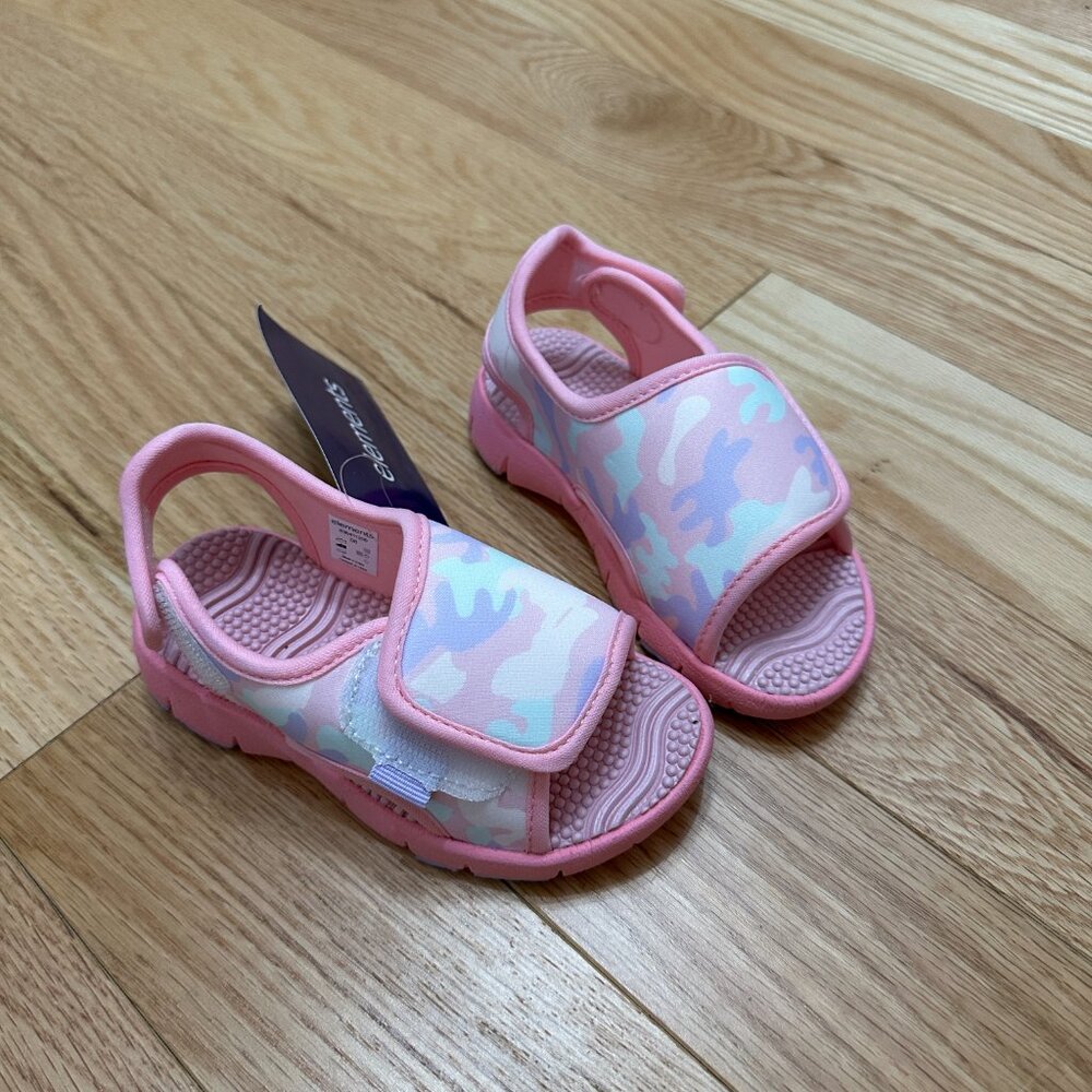 Elements Velcro Sandals - Girls - Size 8 (little kid) - Pink camo